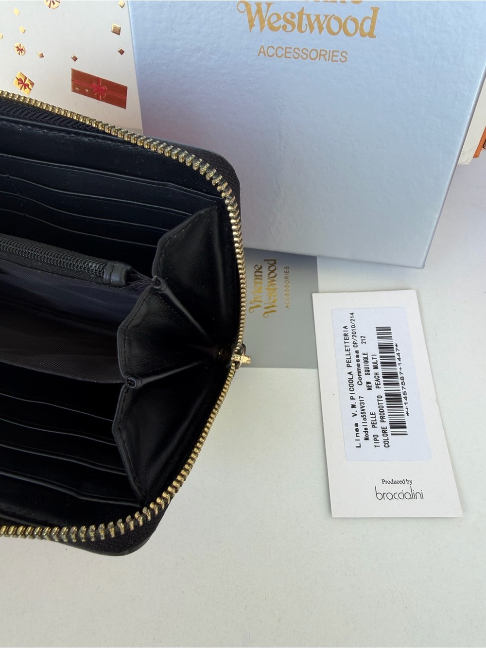 Vivienne Westwood Pink, White & Black Trim Colorblock Wallet - Picture 8 of 13